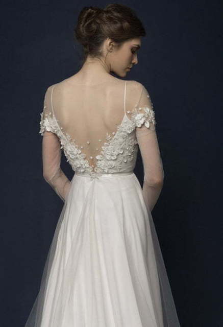 Свадебное платье Lumika. Силуэт Прямое. Цвет Белый / Молочный. Вид 5