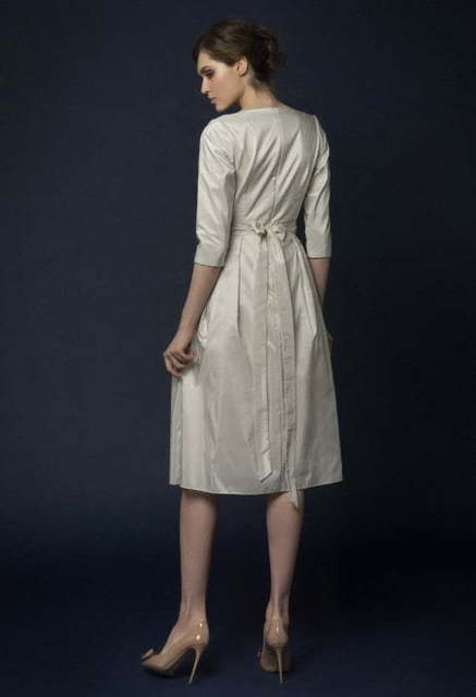 Свадебное платье Alkesa. Силуэт Прямое. Цвет Айвори / Капучино. Вид 2