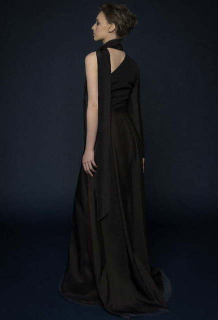 Свадебное платье Serina. Силуэт Прямое. Цвет Черный. Вид 2