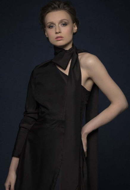 Свадебное платье Serina. Силуэт Прямое. Цвет Черный. Вид 3