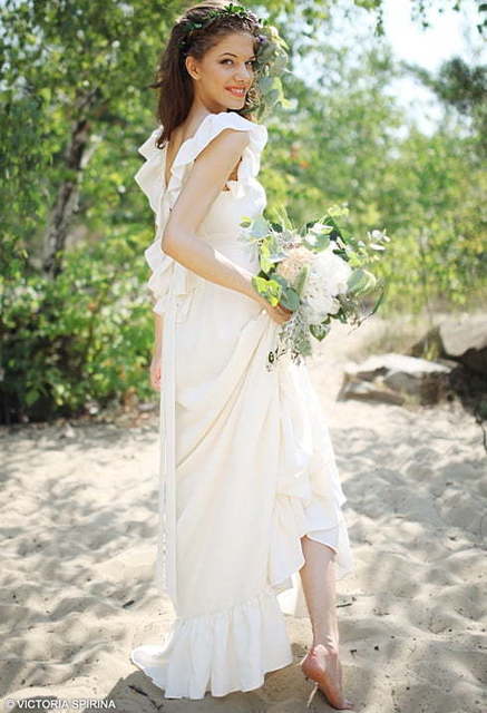 Свадебное платье Amelie. Силуэт Прямое. Цвет Айвори / Капучино, Белый / Молочный. Вид 2