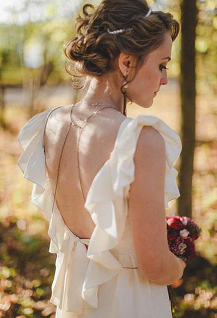 Свадебное платье Amelie. Силуэт Прямое. Цвет Айвори / Капучино, Белый / Молочный. Вид 6