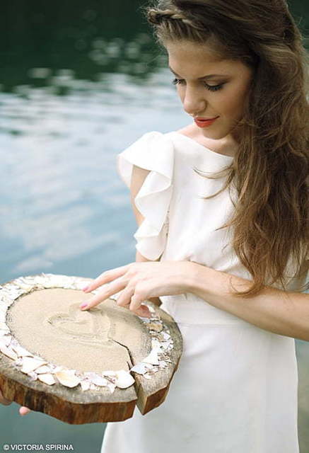 Свадебное платье Amelie. Силуэт Прямое. Цвет Айвори / Капучино, Белый / Молочный. Вид 8