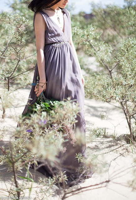 Свадебное платье Pandora. Силуэт Прямое. Цвет Лавандовый / Фиолетовый. Вид 4