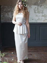 Свадебное платье Antia. Силуэт Прямое. Цвет Белый / Молочный. Вид 1