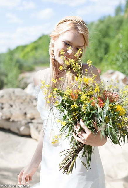 Свадебное платье Seleli. Силуэт Прямое. Цвет Белый / Молочный. Вид 5