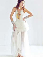 Свадебное платье Sheila. Силуэт Прямое. Цвет Белый / Молочный, Айвори / Капучино. Вид 1