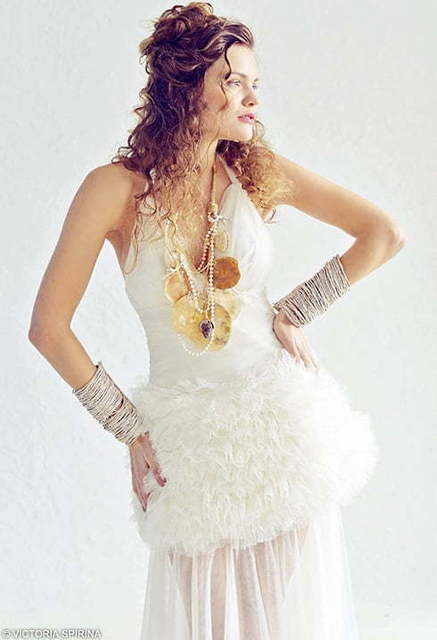 Свадебное платье Sheila. Силуэт Прямое. Цвет Айвори / Капучино, Белый / Молочный. Вид 2