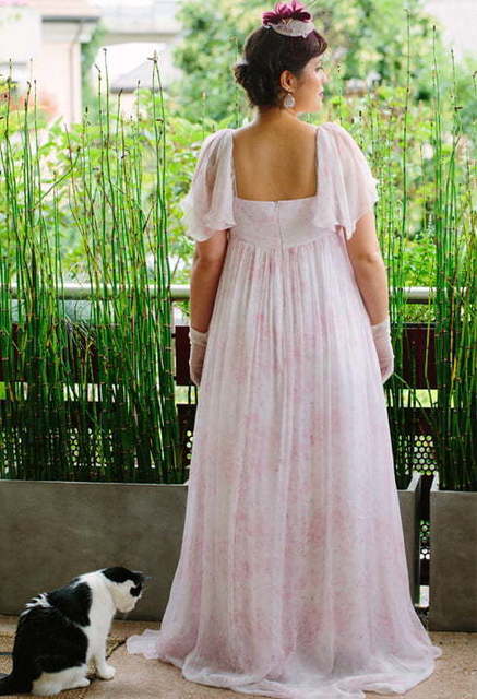 Свадебное платье Melody. Силуэт Греческий, Прямое. Цвет Белый / Молочный, оттенки Розового. Вид 2