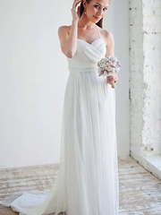 Свадебное платье Nymph. Силуэт Прямое, Греческий. Цвет Белый / Молочный. Вид 1