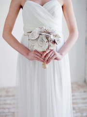 Свадебное платье Nymph. Силуэт Прямое, Греческий. Цвет Белый / Молочный. Вид 2