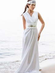 Свадебное платье Michelle. Силуэт Прямое. Цвет Белый / Молочный. Вид 1