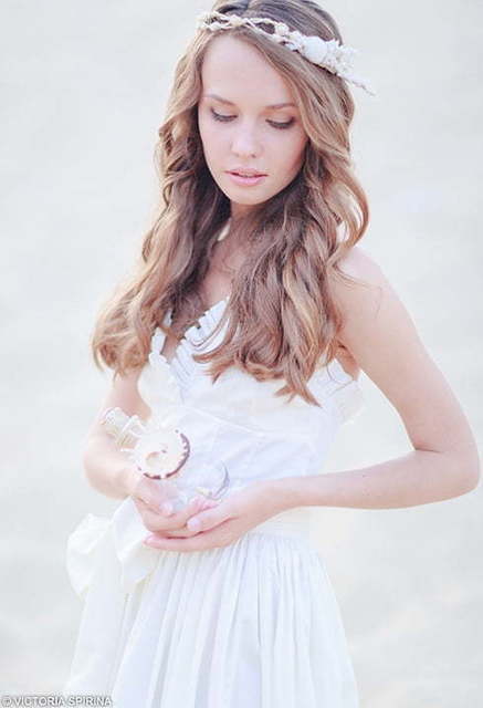 Свадебное платье Аren. Силуэт Прямое. Цвет Айвори / Капучино, Белый / Молочный. Вид 2