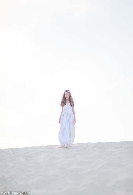 Свадебное платье Аren. Силуэт Прямое. Цвет Айвори / Капучино, Белый / Молочный. Вид 3