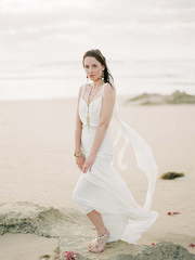 Свадебное платье Dion. Силуэт Прямое, Греческий. Цвет Белый / Молочный. Вид 1