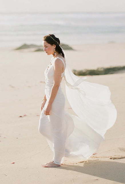 Свадебное платье Dion. Силуэт Греческий, Прямое. Цвет Белый / Молочный. Вид 5