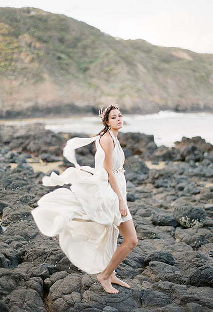 Свадебное платье Sepia. Силуэт Прямое. Цвет Белый / Молочный. Вид 7