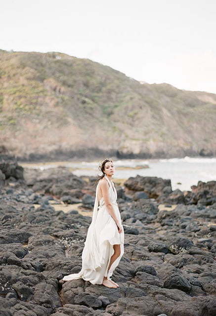 Свадебное платье Sepia. Силуэт Прямое. Цвет Белый / Молочный. Вид 8