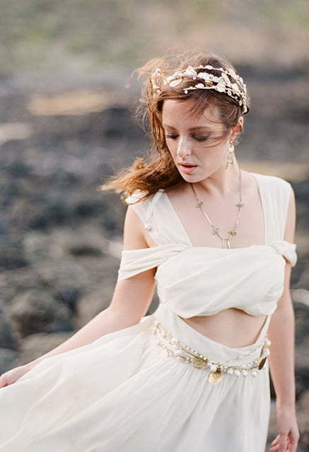 Свадебное платье Anthousa. Силуэт Прямое. Цвет Айвори / Капучино, Белый / Молочный. Вид 6