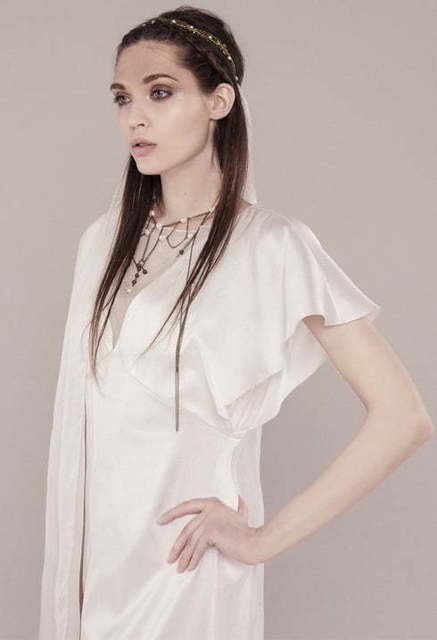 Свадебное платье Ianta. Силуэт Прямое. Цвет Белый / Молочный. Вид 3