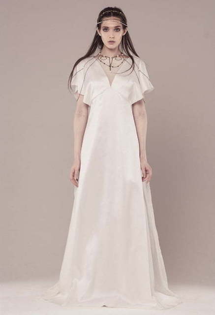 Свадебное платье Ianta. Силуэт Прямое. Цвет Белый / Молочный. Вид 4