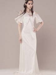 Свадебное платье Isis. Силуэт Прямое. Цвет Белый / Молочный. Вид 1