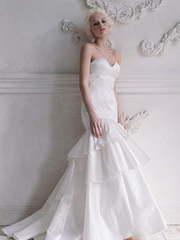 Свадебное платье Nephthys. Силуэт Прямое, Рыбка. Цвет Белый / Молочный. Вид 2