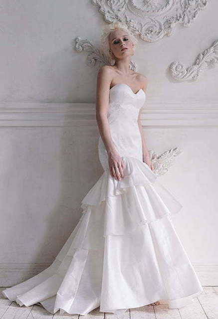 Свадебное платье Nephthys. Силуэт Рыбка, Прямое. Цвет Белый / Молочный. Вид 2