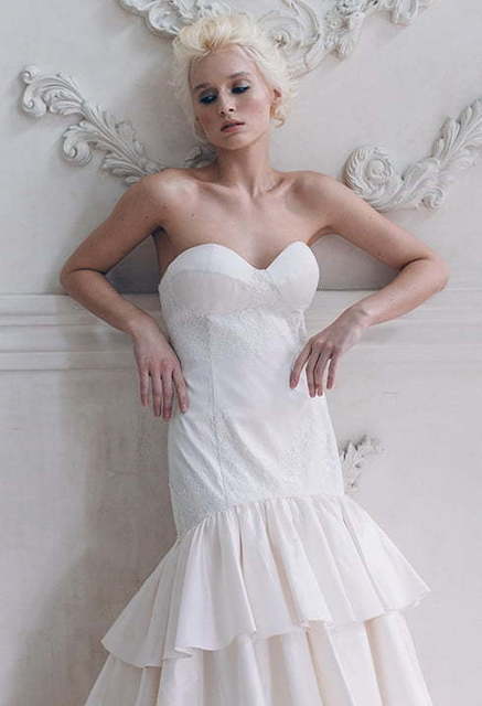 Свадебное платье Nephthys. Силуэт Рыбка, Прямое. Цвет Белый / Молочный. Вид 5