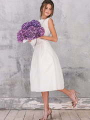 Свадебное платье Alkesta. Силуэт Прямое. Цвет Белый / Молочный. Вид 1