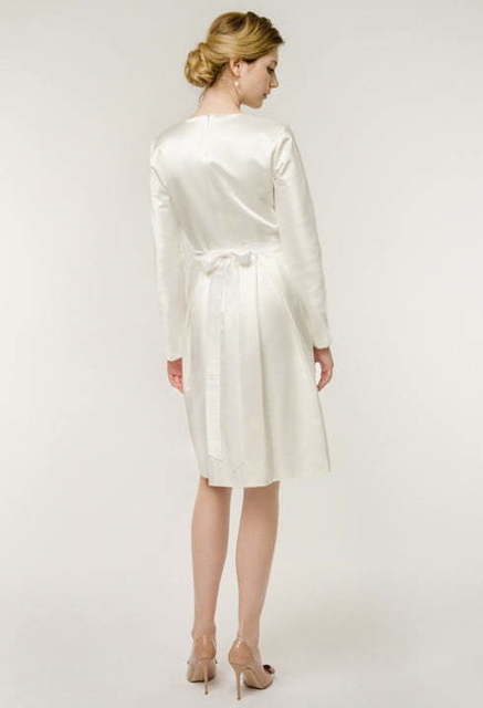 Свадебное платье Lana. Силуэт Прямое. Цвет Айвори / Капучино. Вид 2