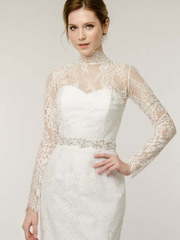 Свадебное платье Lena. Силуэт Прямое. Цвет Белый / Молочный. Вид 2