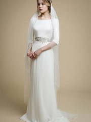 Свадебное платье Alice. Силуэт Прямое. Цвет Белый / Молочный. Вид 1