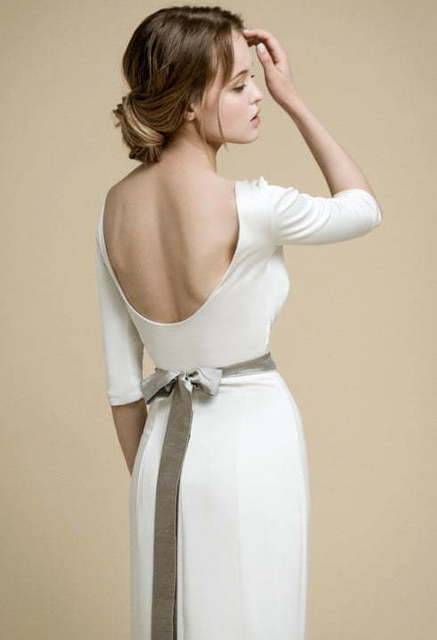 Свадебное платье Alice. Силуэт Прямое. Цвет Белый / Молочный. Вид 5