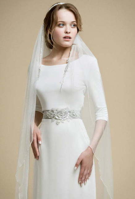 Свадебное платье Alice. Силуэт Прямое. Цвет Белый / Молочный. Вид 6