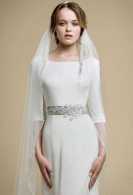 Свадебное платье Alice. Силуэт Прямое. Цвет Белый / Молочный. Вид 7