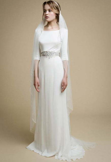 Свадебное платье Alice. Силуэт Прямое. Цвет Белый / Молочный. Вид 8