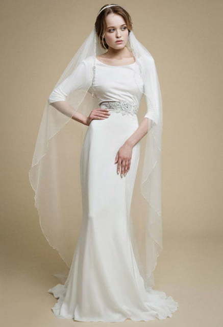 Свадебное платье Alice. Силуэт Прямое. Цвет Белый / Молочный. Вид 10