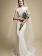 Свадебное платье Andera. Силуэт Рыбка. Цвет Белый / Молочный, Айвори / Капучино. Вид 1