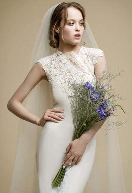 Свадебное платье Andera. Силуэт Рыбка. Цвет Айвори / Капучино, Белый / Молочный. Вид 5