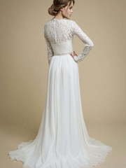 Свадебное платье Inna. Силуэт Прямое. Цвет Белый / Молочный. Вид 2