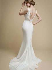 Свадебное платье Olia. Силуэт Прямое, Рыбка. Цвет Белый / Молочный. Вид 2