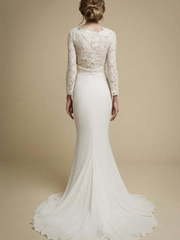 Свадебное платье Apakena. Силуэт Прямое, Рыбка. Цвет Белый / Молочный, Айвори / Капучино. Вид 2