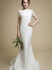 Свадебное платье Aloa. Силуэт Прямое, Рыбка. Цвет Белый / Молочный. Вид 1