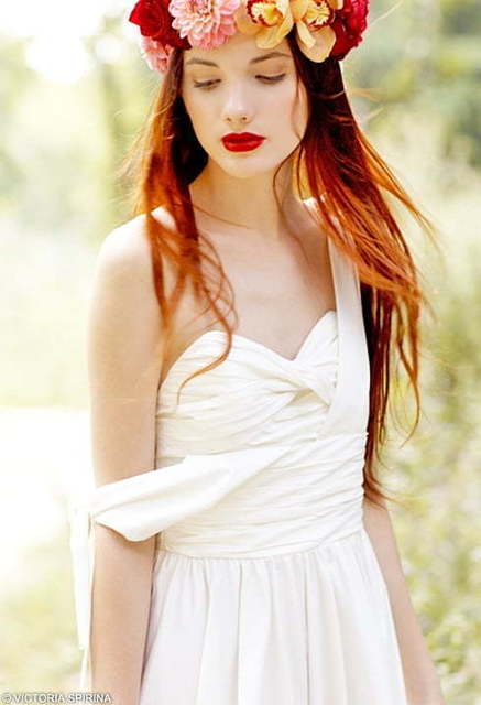 Свадебное платье Malin. Силуэт Прямое. Цвет Айвори / Капучино, Белый / Молочный. Вид 3