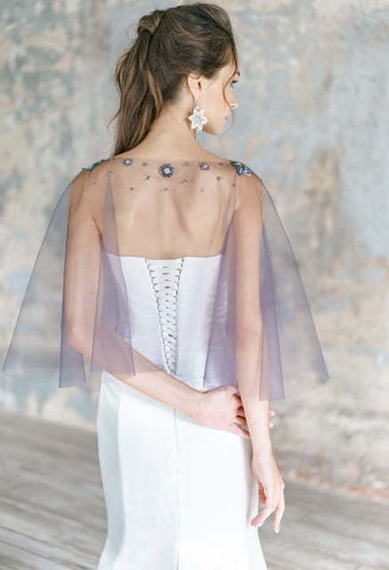 Свадебное платье Favia. Силуэт Рыбка. Цвет Белый / Молочный. Вид 7