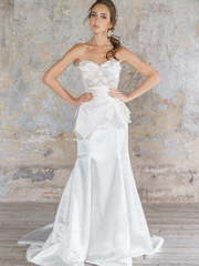 Свадебное платье Isidora. Силуэт Рыбка. Цвет Белый / Молочный. Вид 1