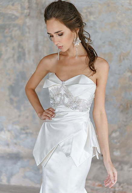 Свадебное платье Isidora. Силуэт Рыбка. Цвет Белый / Молочный. Вид 5