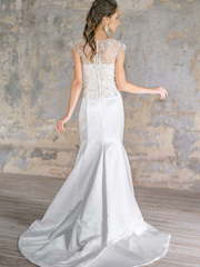Свадебное платье Flava. Силуэт Прямое, Рыбка. Цвет Белый / Молочный. Вид 2