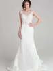 Свадебное платье 933. Силуэт Рыбка. Цвет Белый / Молочный. Вид 1